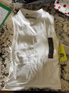 Target all in motion White Ribbed Sleeveless Support Tank Top for Women